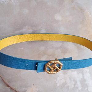 Jmclaughlin Women's Blue and Yellow Belt
